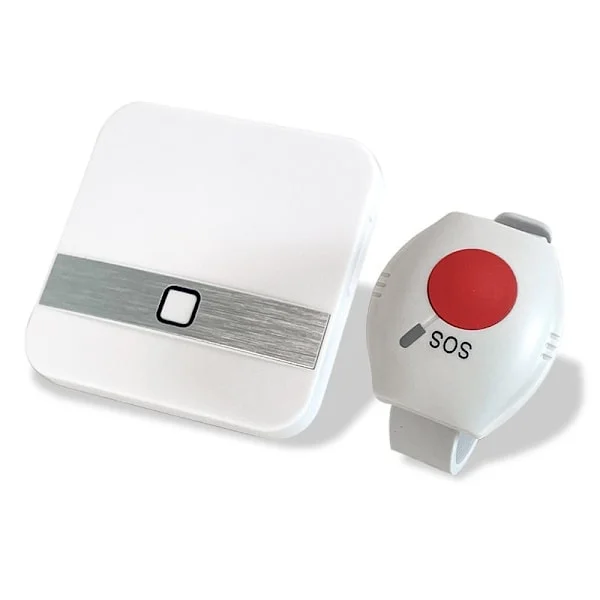 Ældre alarm armbånd, trådløs hjemmealarm, trådløst hjemmealarm system, ældre alarm, egnet til ældre, syge, handicappede