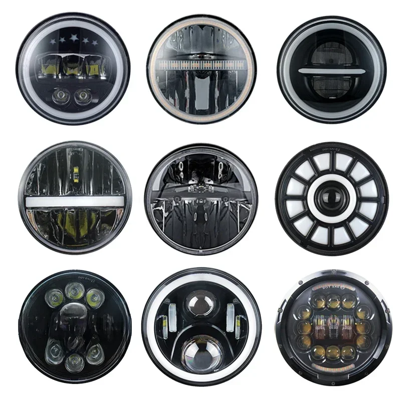 AliExpress - Pour Nissan patrouille Y60 Hummer H1 & H2 Lada 4X4 7 pouces phare LED DRL pour Jeep Wrangler TJ JK LJ CJ 7 pouces pour Land Rover 