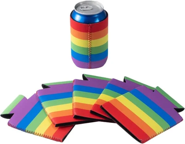 6PCS Can Cooler Cover Beer Drink Bottle 3mm Neoprene Cooler Sleev