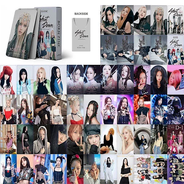 Black Pink 54 stk Lomo Kort Nyt Album Born Pink Foto Kort Fans Gave {db}