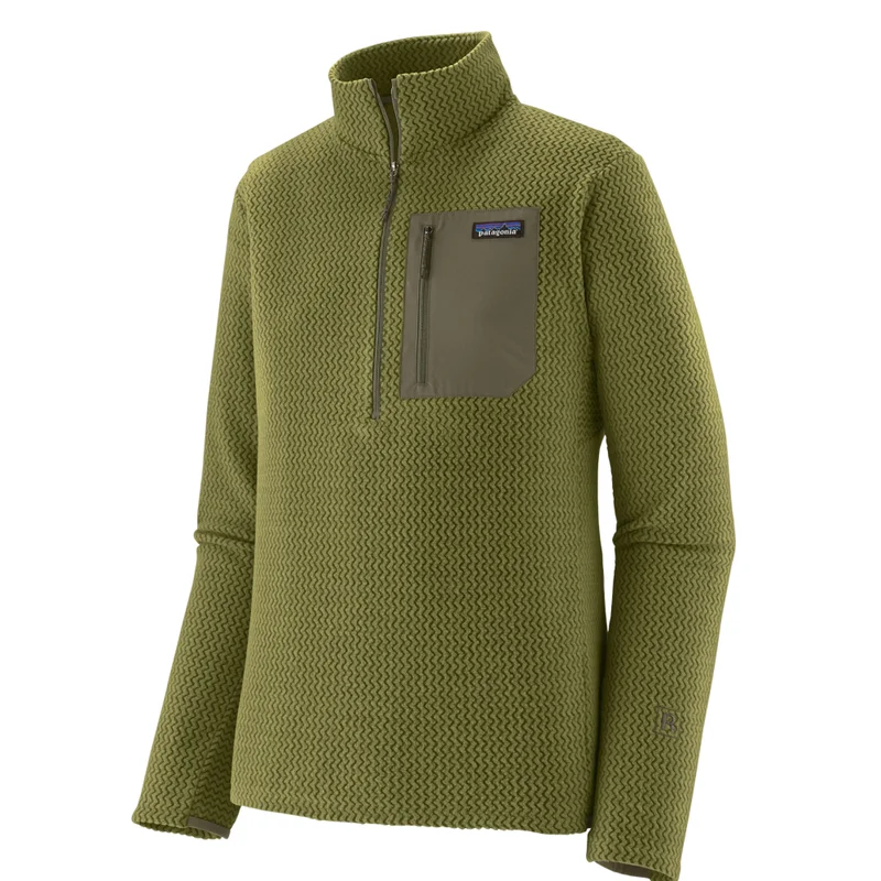 Patagonia M R1 Air Zip Neck Caper Green