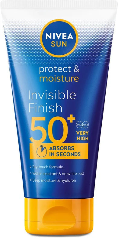 NIVEA Protect & Moisture Invisible SPF 50+ 150 ml, Hudpleje, Solcreme & Solpleje, Solcreme