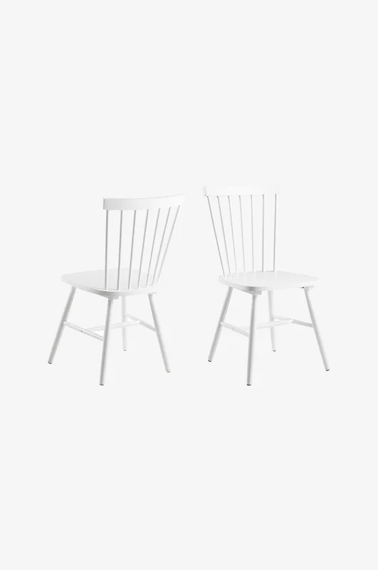 AC Design Furniture - Spisestuestol Riano 2-pk - Hvit - Pinnestoler - Fra Homeroom