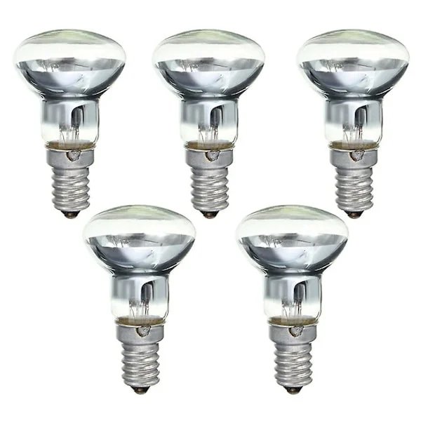 Ersättningslampa för lavalampa E14 R39 30W Spotlight Skruvlampa Klar Reflektor Spotlights Lavalampa 5 st