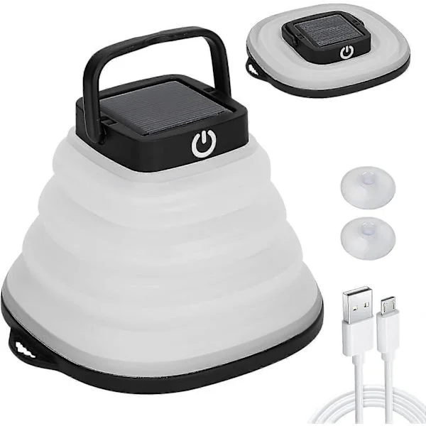 Camping-valaisin aurinko LED-valaisin kokoontaitettava LED-valaisin camping-valaisin 3 himmennystilaa taskulamppu camping-valaisin