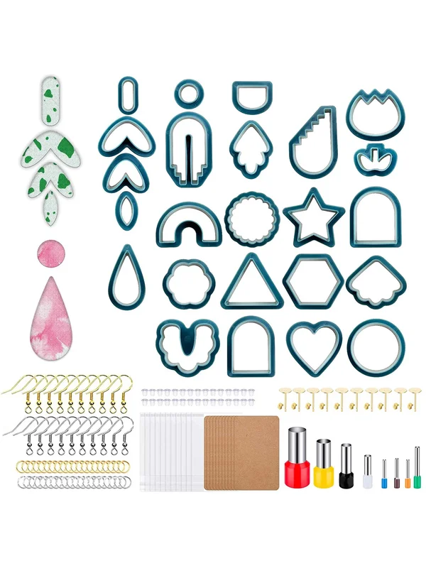 AliExpress - 142 Stück Diy Polymer Clay Ohrringe Schneider Set Ohrringe Zubehör für Polymer Clay Schmuckherstellung