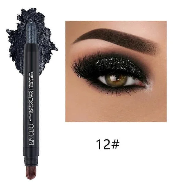 Øjenskygge, Øjenskygge Shimmer Stick, Glitter Vandtæt Øjenskygge, Langtidsholdbart Øjenmakeup Sæt, til Skygge Eyeliner Brightener Blyant Stick til 
