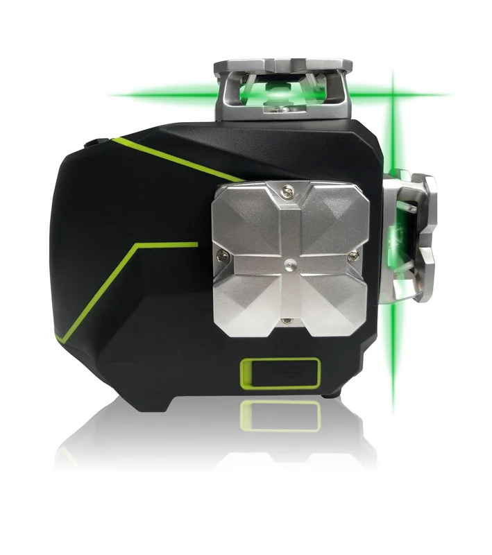 Elma X360-2 Linjalaser sisältää akun kaksi 360 ̊:een linjaa, Lasertyökalut