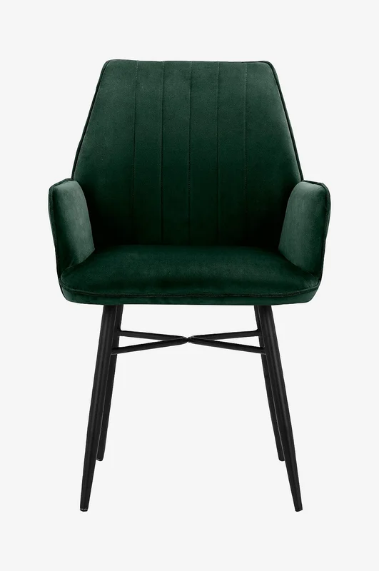 Loft24 - Spisestol med armlene ANZO, 2-pk. - Grønn - Armstoler - Fra Homeroom