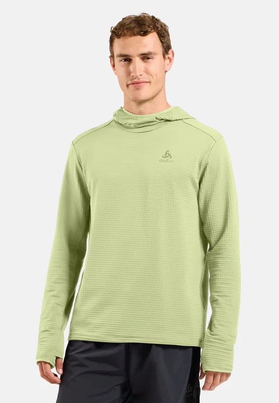 Odlo Essential Thermal Hardloop Hoodie voor heren, M, groen