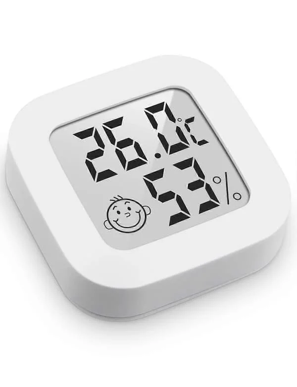 Digital Hygrometer Indoor Thermometer Room Thermometer and Humidity Meter with Temperature Humidity Monitor for Greenhouse, Garden, Basement, LCD 1pc