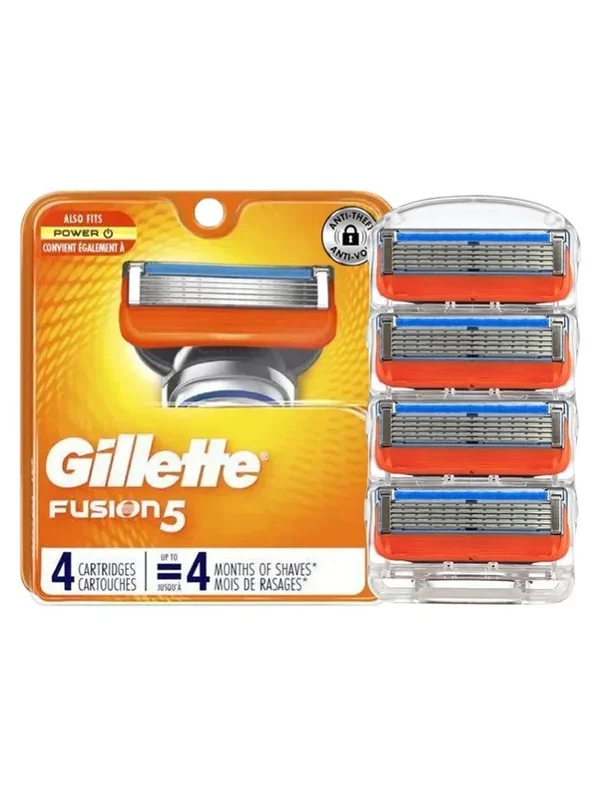 AliExpress - Lames de rasoir Gillette Fusion 5, lames de rechange à 5 couches, aiguisées et durables, pour rasoir Gillette Fusion, 4 pièces