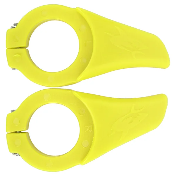 Cykel Vice Handtag Cykel Sekundärt Vilohandtag Cykelstyre med Låsring Gul