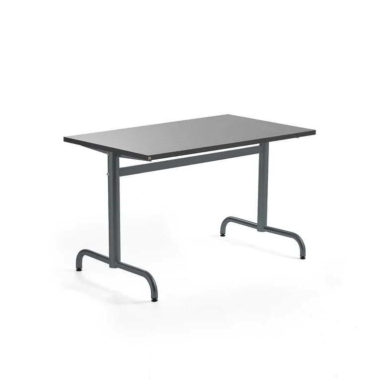 Table PLURAL, 1200x700x720 mm, linoleum top, dark grey, anthracite