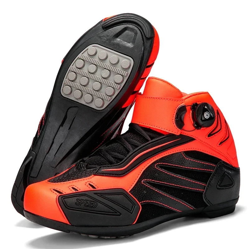 AliExpress - Moto course botte Tênis hommes femme Moto bottes microfibre cuir Moto équitation Anticollision cheville chaussures de protection