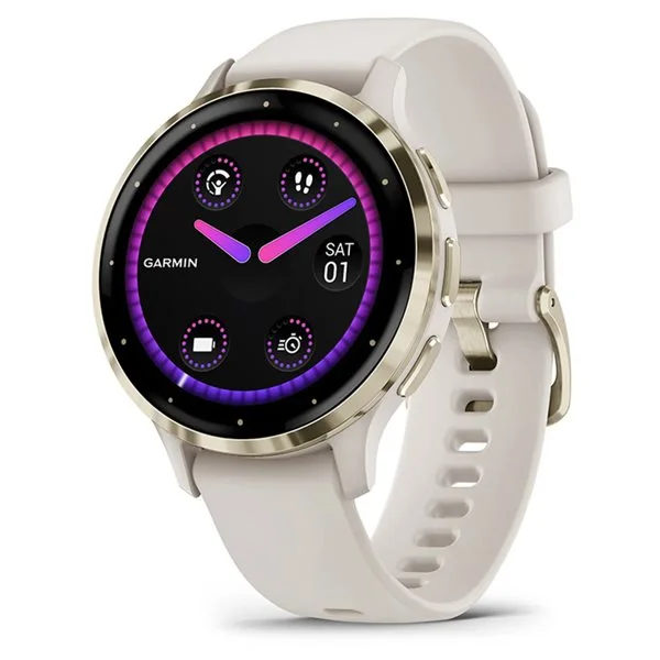 Garmin Venu 3S Smartklokke 41 mm Ivory – treningsklokke / sportsklokke / pulsklokke med berøringsskjerm