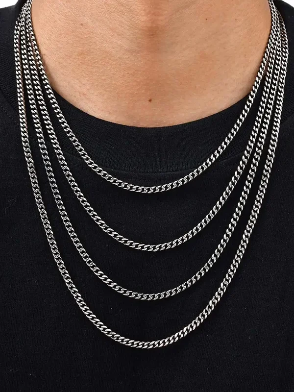 AliExpress - Chaîne à maillons cubains en acier inoxydable, collier en acier inoxydable, ras du cou Punk Hip-hop pour hommes, accessoires de bijoux à 