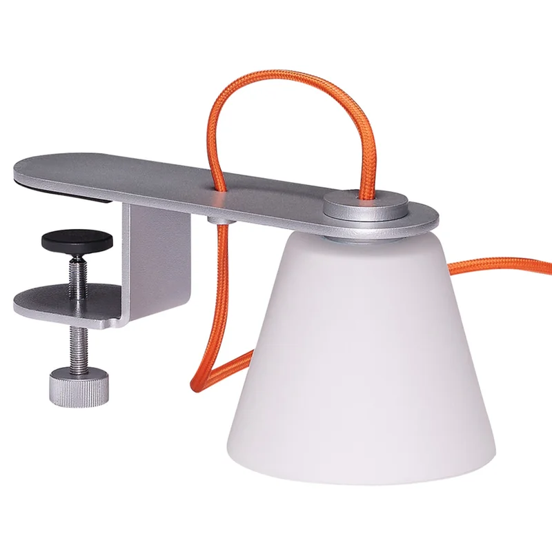 Hübsch Lure Klemmlampe Metallic Silver