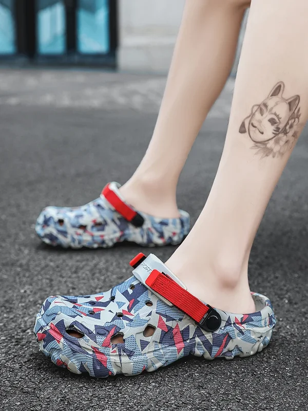 AliExpress - Schuhe Herren Clogs Hausschuhe Sandalen 46 47 Herren Gartenschuhe Flache Camouflage Sandalen Herren Große Größe Outdoor Flip Flops Home 