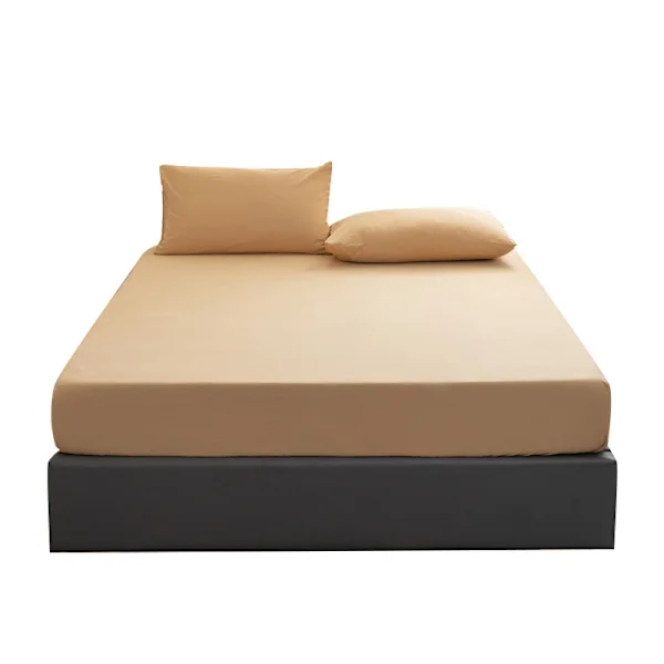 Vasket bomull khaki laken 120*200cm