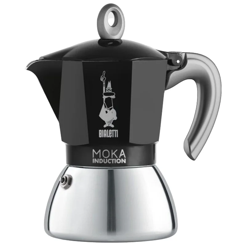 Bialetti Mokkabrygger til induktion, 6 kopper - Sort og sølv | KitchenOne