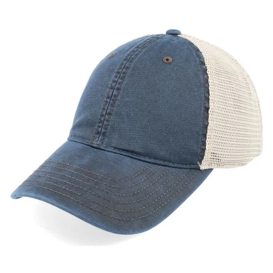 Richardson - Blå trucker Caps - 211 Navy/Khaki Trucker @ Hatstore