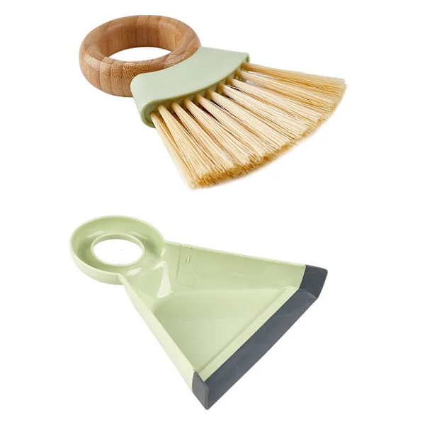Mini Small Broom and Dustpan Set, Desktop Cleaning Brush, Broom