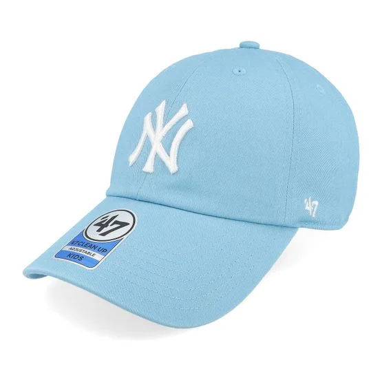 47 Brand - MLB Blauw unconstructed Cap - New York Yankees MLB Clean Up Cap Columbia Dad Cap @ Hatstore