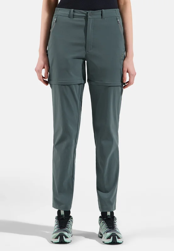 Odlo Ascent Light Zip-Off Bukse for dame, 42, grå