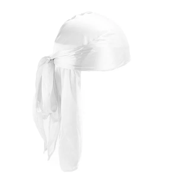 1 stk Bandana Silke Durag HVID hvid