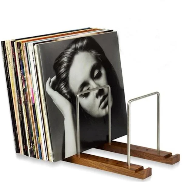 Opbevaringsreoler - LP-opbevaringssystemer - CD/DVD-opbevaringssystemer - CD-reoler - LP-skabe - Vinylpladekasser - Valnød - Magasiner