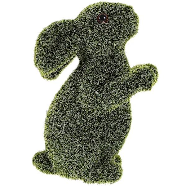 Påskehare Dekoration Mos Hare Figur Have Kunstig Mos Kanin Påskepynt