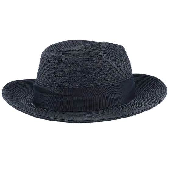 Bailey - Negro traditionalbeanie Sombrero - Max Black Straw Hat @ Hatstore