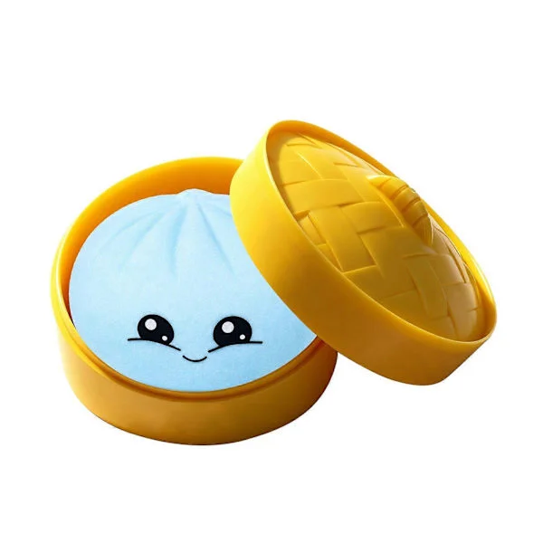 Kjempe Dumpling Squishy, Mystisk Dumpling Squishy, 4 Tommers Stressball Sakte-stigende Jumbo Klemmeleke, Mystisk Squishy Bolle for Stresslindring og 