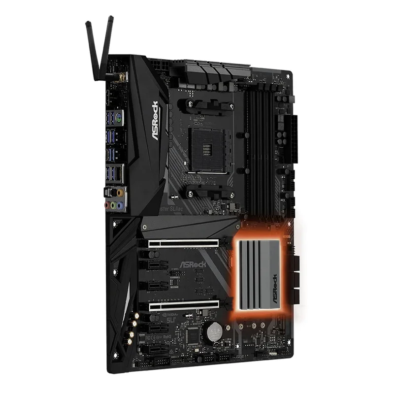 AliExpress - Carte mère ASRock X470 MASTER SLI/AC prenant en charge les processeurs 2600, 5600, 5600G, 5600X, 5700X3D, 5800X3D, 5800X, 4xDDR4, M.2, 