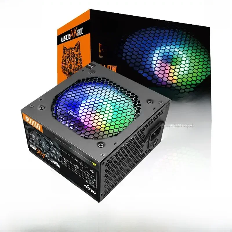 AliExpress - Aigo AK PC PSU unité d'alimentation 500W 600W 700W 800W 1000W jeu 120mm RGB ventilateur 220V ATX ordinateur de bureau alimentation pour 