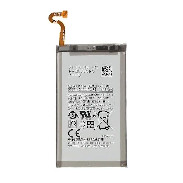 3.85V 3500mAh batteri för Samsung Galaxy S9+ Uppladdningsbart batteri EB-BG965ABE Ersättningsdel (Med