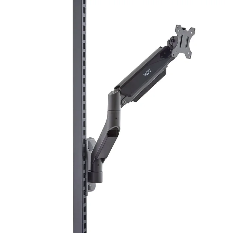 Monitorarm til arbeidsbenk ROBUST/SOLID/VERVE, justerbar arm, gassfjæring, 15 kg