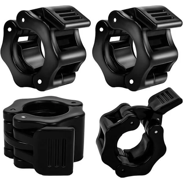 [KK] 4 stk Manual-låser, 25 mm, Manual-låser, Vektstangklemmer, Skistrikker, Manualklemmer, Hurtigutløser for Vektstenger, Manual-låser