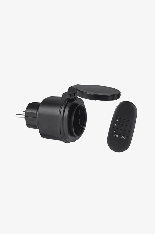 Jotex - Fjärrströmbrytare 1-pack utomhus, 6 cm Svart - Köp Utebelysning hos Jotex