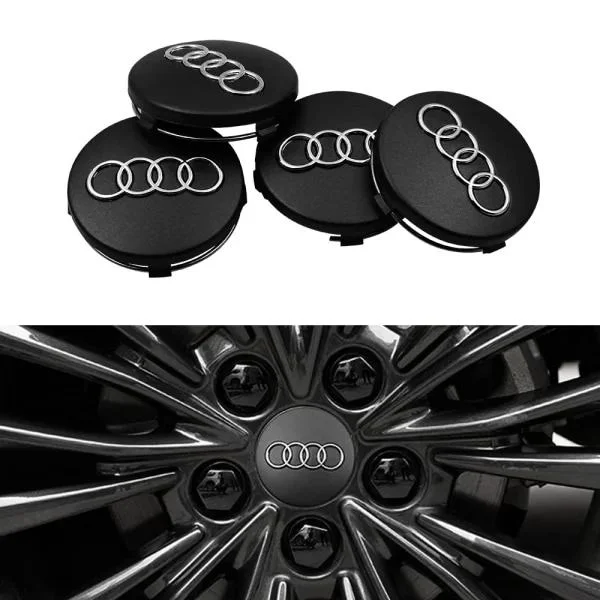 4-pack - r Audi navkapslar / fälgemblem - Bil 60 mm 60 mm
