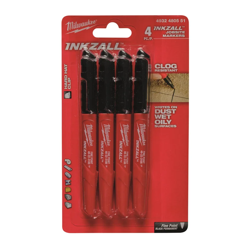 Milwaukee 4932480551 Merkkauskynä 4 kpl, Merkkaus