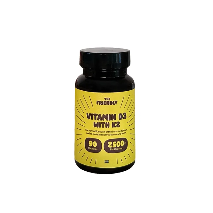 The Friendly Fat Company Vitamin D + K2 2500 IE 90 kapslar