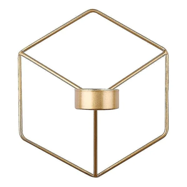 Nordic Style 3D Geometric Metal Candle Holder, Wall Candle Holder, Home Decor Ornament