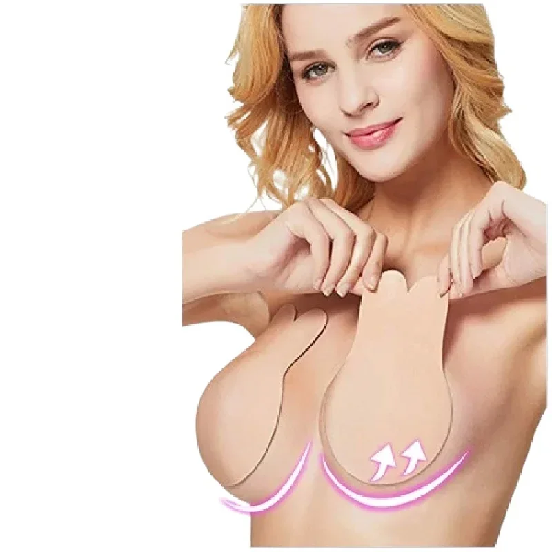 AliExpress - Soutiens-gorge push-up invisibles sans bretelles dos nu pour femmes, bralette arina sans fil, soutien-gorge collant en silicone pour le 