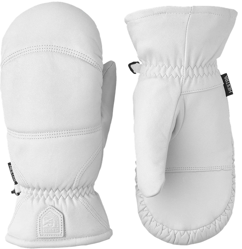 Hestra Leather Box Mitt Offwhite