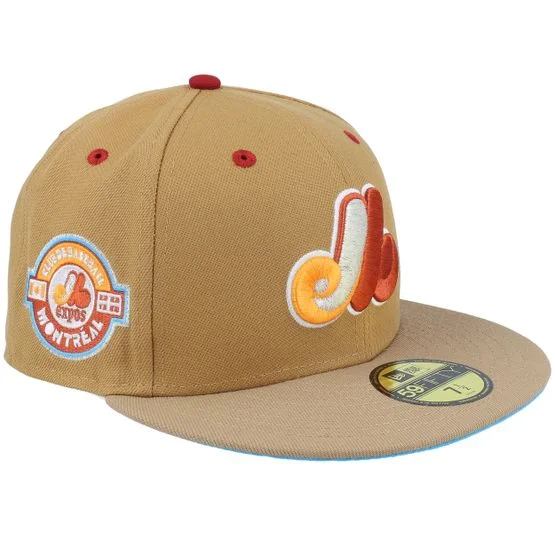 New Era - MLB - Beige - fitted - Cap - Montreal Expos Shoreside Dream 59FIFTY Wheat/Khaki Fitted - Hatstore
