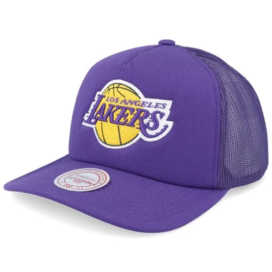 Mitchell & Ness - NBA Violett trucker Cap - Los Angeles Lakers Evergreen Purple Trucker, One Size, Polyester & Mesh