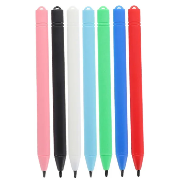 7 stk LCD Skrivebrett Stylus Penn Erstatning Malingsbrett Stylus Penn Tilbehør Som Vist