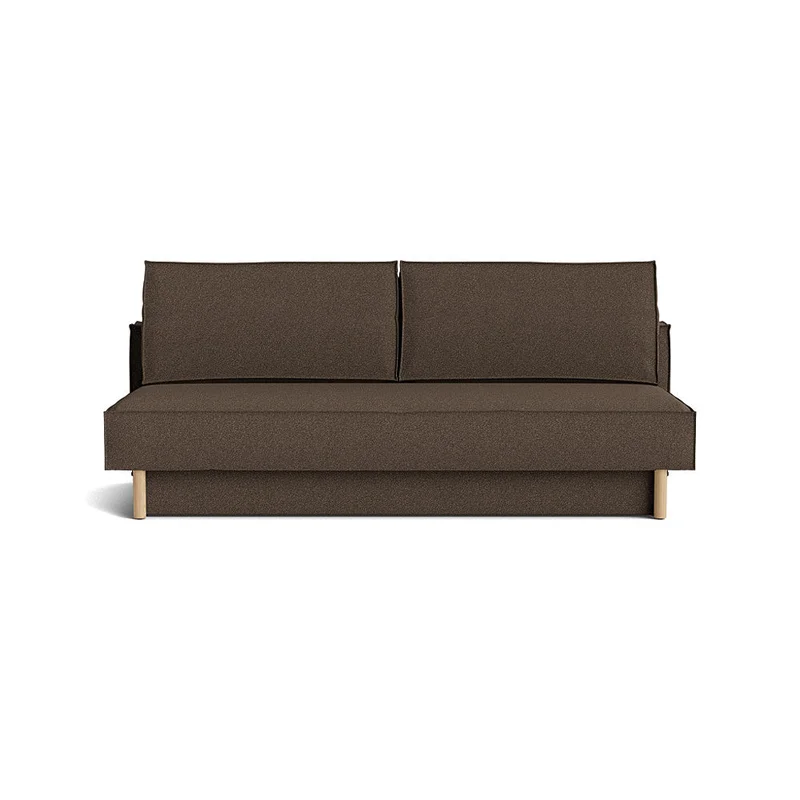 Noor 3 personers sovesofa, opbevaring - Bouclé Brun - 200x108x89,5 - Sofa, sovesofa